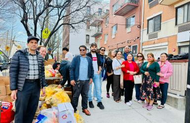 गिरिजा प्रसाद कोईराला फाउन्डेसन र बाग्लुङ्ग सेवा समाज न्युयोर्कको सहकार्यमा निशुल्क खाद्यान्न बितरण